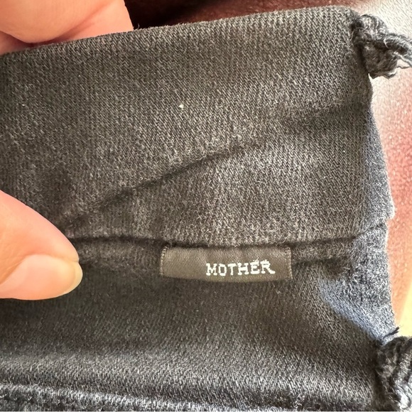 Mother The Pixie Ankle Fray Jeans High Rise Button Fly Not Guilty Wash - Picture 4 of 11